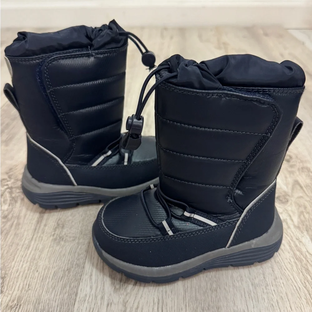 Lands' End Kids Blue and Gray Snow Boots